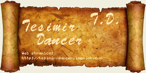 Tešimir Dancer vizit kartica